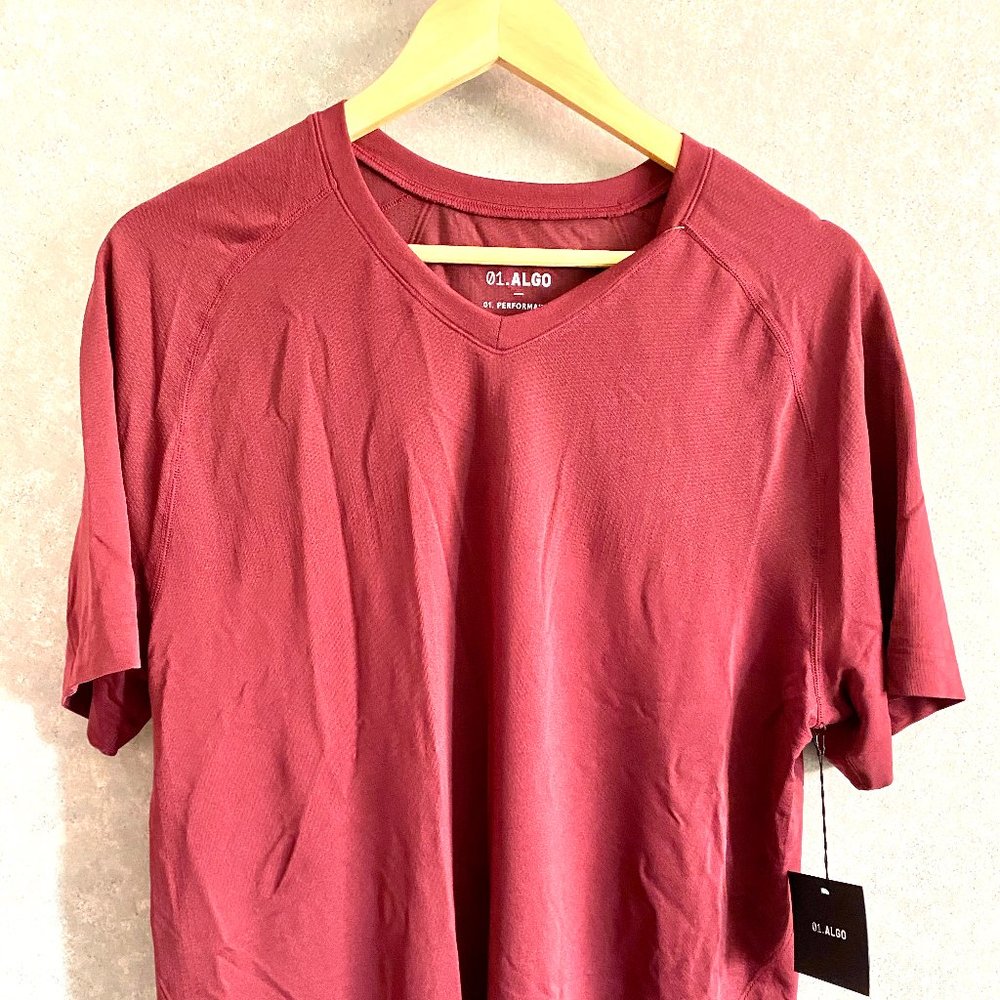 01.Algo Stitch Fix sz L Performance V-Neck T-shirt